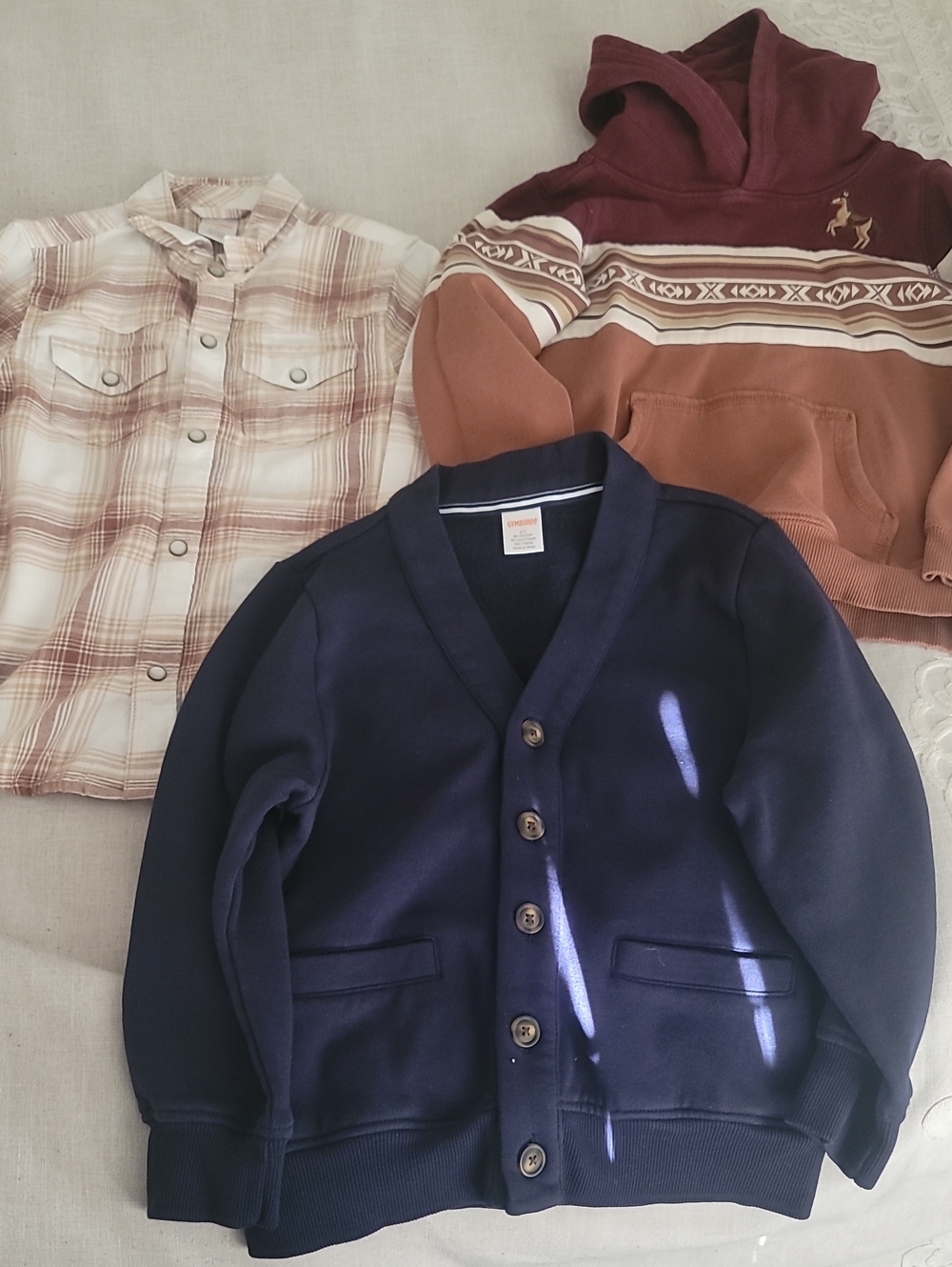 Boys Gymboree: x3 Winter Cardigan, Hoodie, Classic Button Front Set, Size 5T